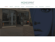 Tablet Screenshot of monespritsalon.com